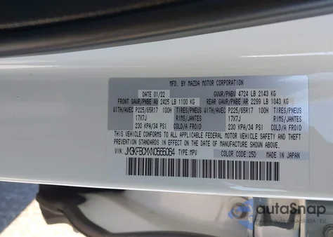 2022 Mazda Cx-5 2.5 S Preferred z USA, uszkodzony, nr VIN JM3KFBCMXN0565064